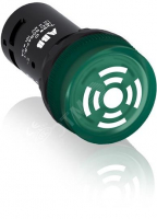 Зуммер CB1-600G непрерывный сигнал подсветка зеленый 24В AC/DC