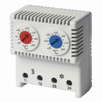 Термостат сдвоенный диапазон температур для NC контакта: 10-50 гр. для NO: 20-80 гр.