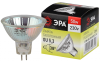 Лампа накаливания галогенная GU5.3-JCDR (MR16) -50W-230V-CL (галоген, софит, 50Вт, нейтр, GU5.3) ЭРА