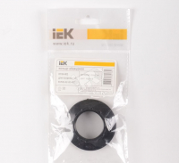 Кольцо абажурное для патрона Е14 пластик черный индивидуальный пакет