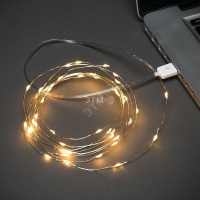 Гирлянда Роса 10 м, 100 LED, USB, теплое белое свечение NEON-NIGHT