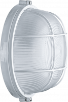 Светильник НПП-60w термостойкий круглый с решеткой IP54 белый