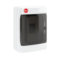 Щит распределительный навесной ЩРн-П-4 IP65 пластиковый прозрачная дверь серый