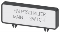 Маркировочные табличики German/English ''Hauptschalter/Main Switch'' (10 в упаковке) для 3LD3