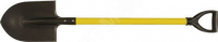Лопата штыковая ЛУ, с желтым металлизированным черенком и V-ручкой  215х285х1130 мм