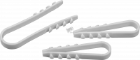 Дюбель-хомут 5-10мм нейлон белый (50шт)