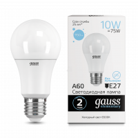 Лампа светодиодная LED 10Вт E27 6500K Elementary A60 Gauss
