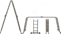 Лестница-трансформер алюминиевая, 4 секции х 4 ступени, вес 14,2 кг