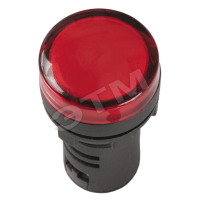Лампа AD16DS LED матрица d16мм красный 230В AC