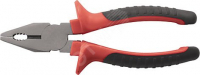 Плоскогубцы комбинированные 'Оптима', двухцветные обрезиненные ручки, полированная сталь 200 мм