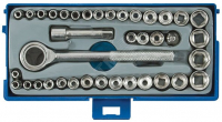 Набор торцевых головок 40 шт. 3/8' (метрические и дюймовые)