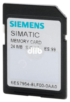 Карта памяти SIMATIC S7, MEMORY CARD FOR S7-1X00  CPU/SINAMICS, 3,3 V FLASH, 24 MBYTE