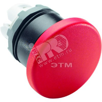 Кнопка красная без фиксации MPM1-10R Гриб 40мм