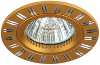 KL33 AL/GD Точечные светильники ЭРА алюминиевый MR16,12V/220V, 50W золото/хром