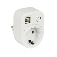 Блок розеточный SB-01 (розетка 2P+E 16А 2 USB разъема 5В 2.1А) PROxima