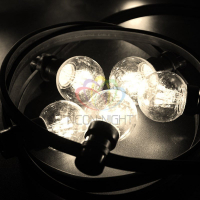 Гирлянда LED Galaxy Bulb String 30 ламп 10м в лампе 6 LED цвет тепло-белый провод черный влагостойка