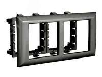 Avanti Рамка-суппорт черная для In-liner Front, 4 модульная