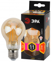 Лампа светодиодная филаментная F-LED A60-11W-827-E27 gold (филамент, груша золот., 11Вт, тепл, Е27) 