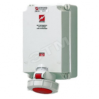Розетка настенная механическая блокировка DODSCH 63А 3Р+E IP55