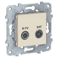 Розетка UNICA NEW R-TV/ SAT оконечная бежевый