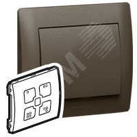Клавиша сценарного выключателя dark bronze