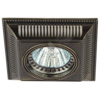 Светильник литой  MR16,12V/220V, 50W бронза KL61 SB  ЭРА