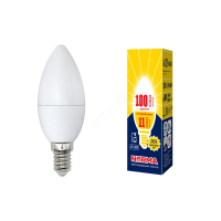 Лампа светодиодная LED-C37-11W/WW/E14/FR/NR Форма свеча, матовая. Серия Norma. Теплый белый свет (30
