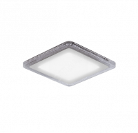 Светодиодный светильник ДВО-12+4W, Bubbles BL325 Квадр. LED 4000K, 1200лм,192x192мм, ?160 Gauss