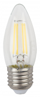 Лампа светодиодная F-LED B35-11w-827-E27  (филамент, свеча, 11Вт, тепл, E27) (10/100/5000) ЭРА