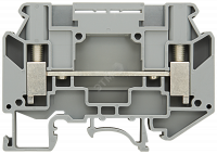 THROUGH TYPE FOR ISOLATING TERMINALS 6MM2 SCREW MOUNTING 2 CONNECTION POINTS GREY