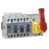 Выключатель-разъединитель VISTOP 4п 160A фронтальный с красной рукояткой
