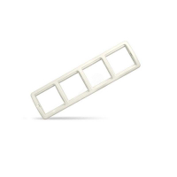 Рамка 4 поста Валери слоновая кость (ivory)