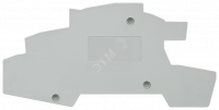 ALPHA, lid, for installation terminals 2.5 mm2, gray, W: 2 mm