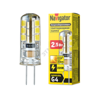 Лампа светодиодная LED 2.5вт 230в G4 тепло-белый капсульная
