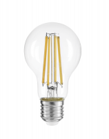 Лампа сетодиодная декоративная LED 8w E27 4000K груша прозрачная филамент 230/50 Jazzway