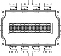 Взрывозащищенный корпус из алюминия 260x160x90мм  1Ex e IIC Т6 Gb / Ex tb IIIB T80°C Db IP66        