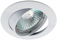 Светильник встраиваемый литой поворотный MR16KL1A WH 12V/220V, 50W белый (100/2100) ЭРА