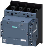 Силовой контактор AC-1 200 A Tu= 40 °C, 4-полюсн., Ue 690 В 20–60 В DC, 0,8–1,1 Uc 24–60 В AC, 50/60
