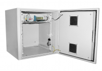 Шкаф уличный 19дюйм 12U 650x600 IP55 металл дверь серый