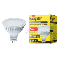 Лампа светодиодная LED 5вт 230в GU5.3 белая