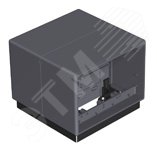 Напольный бокс Telitank 118x118x97 мм (полиамид, серый)