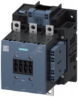Траекторный контактор, AC-1 275 A, 690 В Катушка 24 В DC x (0,7–1,25) ПЛК-вход 24–110 В DC Вспомогат