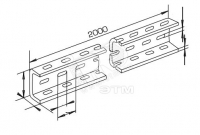 Перфопрофиль С-образный 80х40х1000гр К110/1 (Красноярск)
