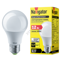 Лампа светодиодная LED 12вт 12/24в Е27 белый