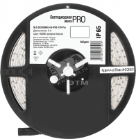 Лента светодиодная LEDх60/м 5м 4.8w/m 12в IP65 Pro дневной