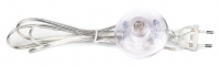 Шнур NPS-FS01-170-2x0.5-TR 1.7м с выкл. прозр. Nav