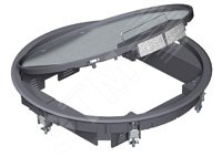 Лючок GESR9U (универсальный) 12xModul45 (полиамид, серый)