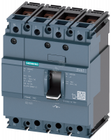 SWITCH DISCONNECTOR 3VA1 IEC FRAME 160 4-POLE SD100, IN=125A WITHOUT OVERLOAD PROTECTION WITHOUT SHO