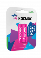 Аккумулятор 900мАч R03 NiMH (2хбл) Космос