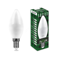 Лампа светодиодная LED 7вт E14 белый матовая свеча